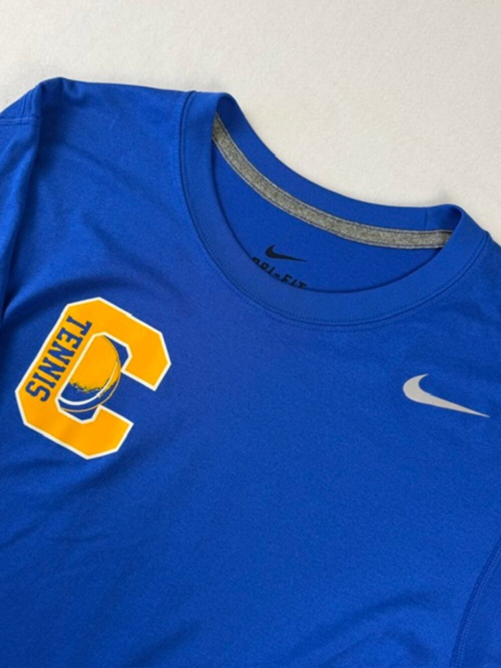 Nike Legend Long Sleeve Performance Top Blue Men's Size M | Dri-Fit | Tennis